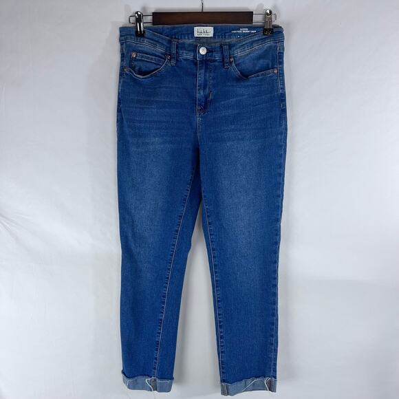Nicole Miller Denim - Nicole Miller Women's Jeans Size 6 SoHo High Rise Skinny Crop Blue Denim